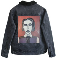 Marilyn Manson Unisex Sherpa-lined Denim Jacket | Artistshot