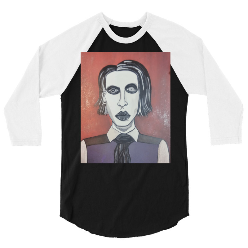 Marilyn Manson 3/4 Sleeve Shirt by cevassanadel | Artistshot