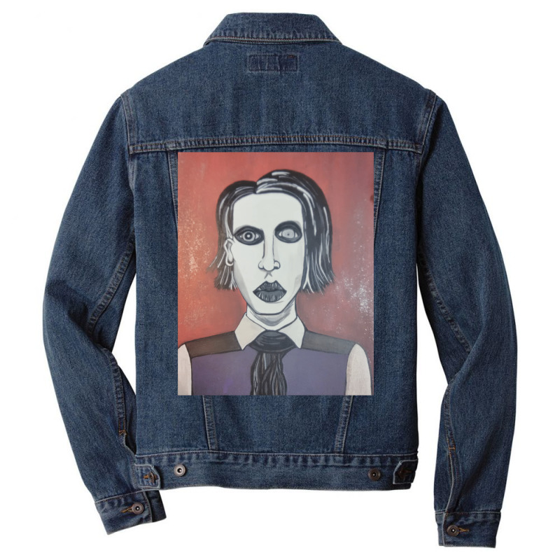 Marilyn Manson Men Denim Jacket by cevassanadel | Artistshot