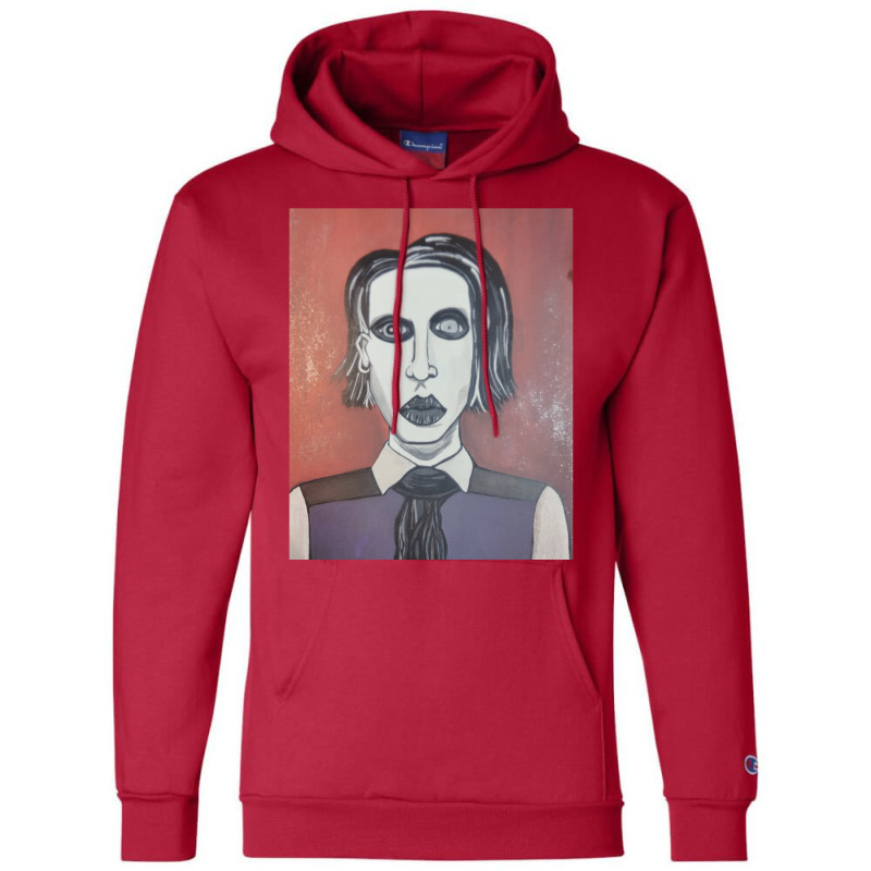 Marilyn Manson Champion Hoodie by cevassanadel | Artistshot