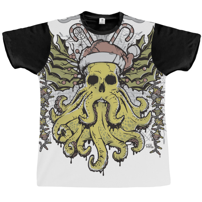 Merry Cthulhumas! Graphic T-shirt by cevassanadel | Artistshot