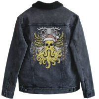 Merry Cthulhumas! Unisex Sherpa-lined Denim Jacket | Artistshot