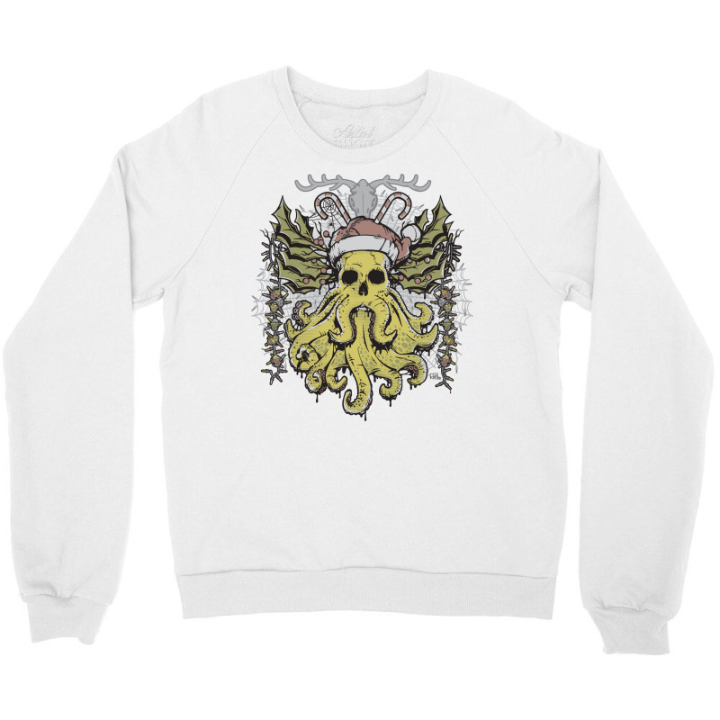 Merry Cthulhumas! Crewneck Sweatshirt by cevassanadel | Artistshot