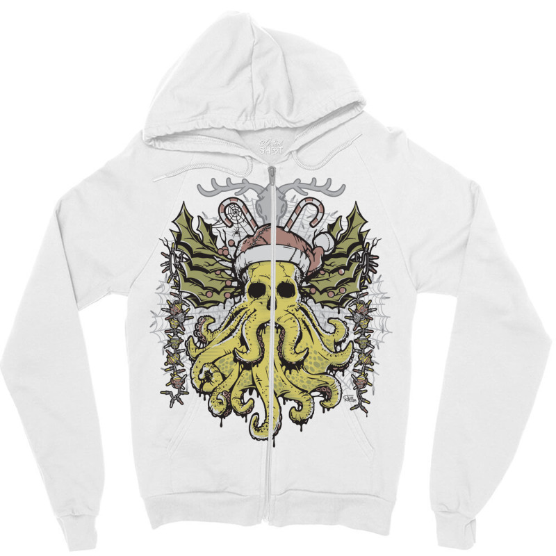 Merry Cthulhumas! Zipper Hoodie by cevassanadel | Artistshot