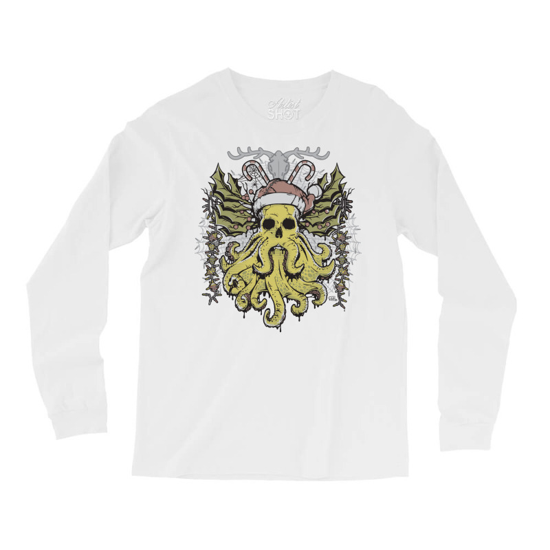 Merry Cthulhumas! Long Sleeve Shirts by cevassanadel | Artistshot