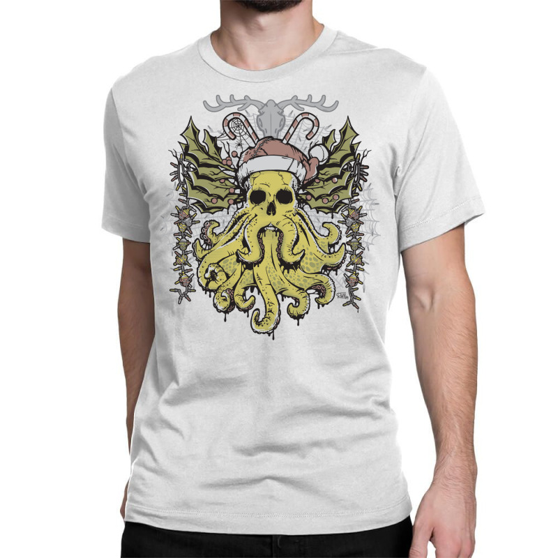 Merry Cthulhumas! Classic T-shirt by cevassanadel | Artistshot