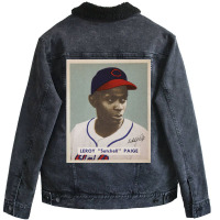 Satchel Paige Unisex Sherpa-lined Denim Jacket | Artistshot