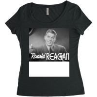 Ronald Reagan In Dark Victory Women's Triblend Scoop T-shirt | Artistshot