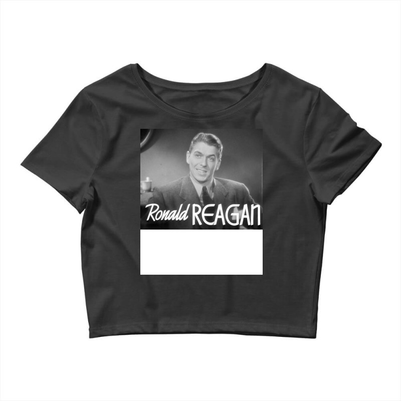 Ronald Reagan In Dark Victory Crop Top by gemilagosplex | Artistshot