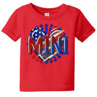 American Mini Heart Baby Tee | Artistshot