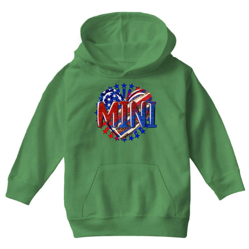 American Mini Heart Youth Hoodie by enoddigitalart@gmail.com | Artistshot