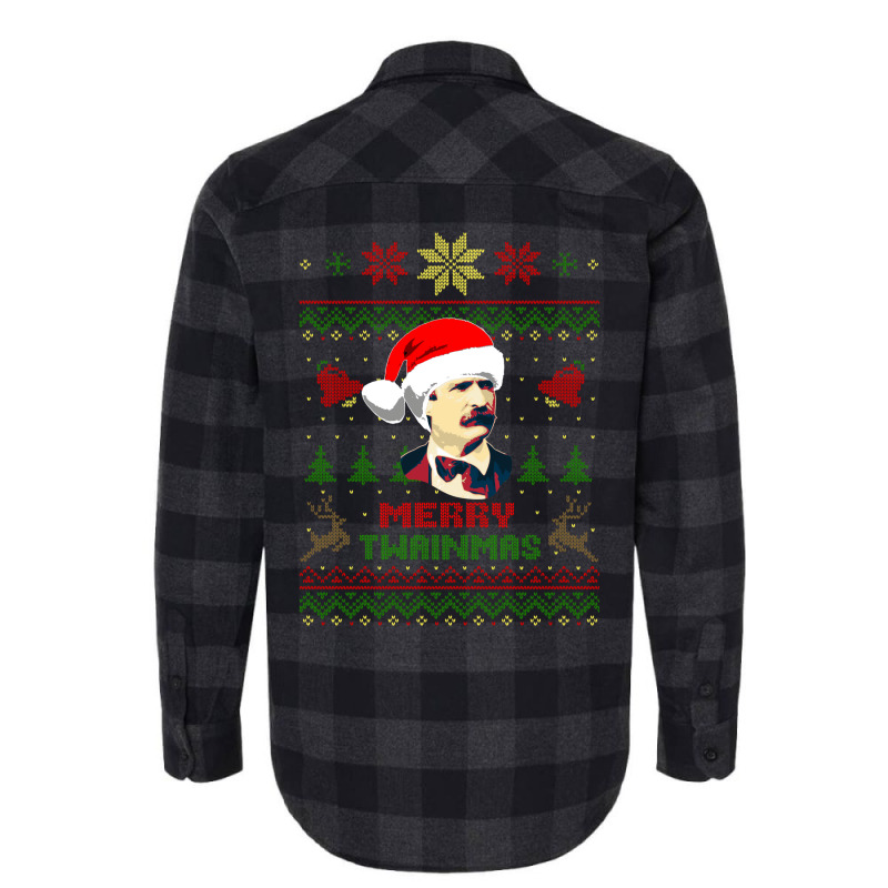 Mark Twain Merry Twainmas Christmas 1 Flannel Shirt | Artistshot