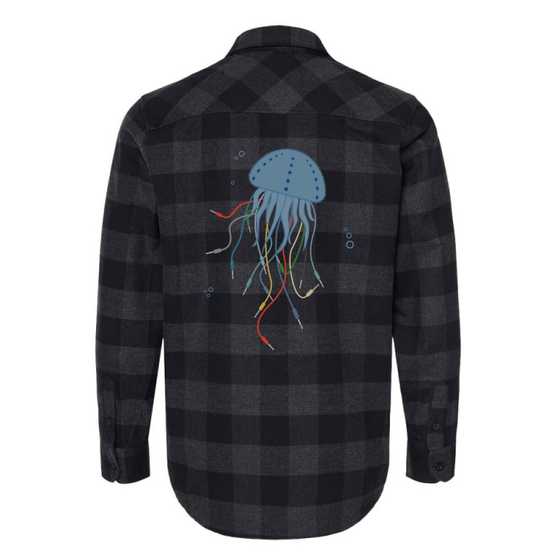 Modular Jellyfish Synthesizer For Musician Flannel Shirt | Artistshot