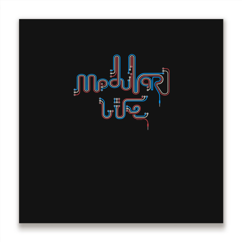 Modular Synthesizer 1 Metal Print Square | Artistshot