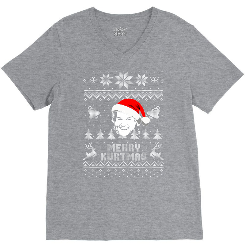 Merry Kurtmas Parody Christmas Shirt V-neck Tee | Artistshot