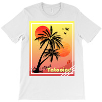 Tatooine Cool Funny Summer Sunset Tropical Poster T-shirt | Artistshot