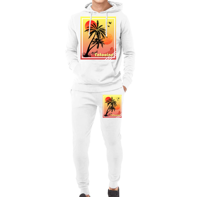 Tatooine Cool Funny Summer Sunset Tropical Poster Hoodie & Jogger Set | Artistshot