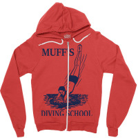 Muff's Diving School Zipper Hoodie | Artistshot