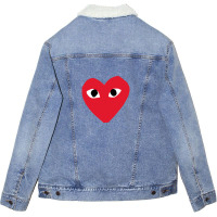 Commes De-garcons Unisex Sherpa-lined Denim Jacket | Artistshot