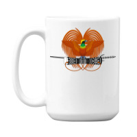 National Emblem Of Papua New Guinea 15 Oz Coffee Mug | Artistshot