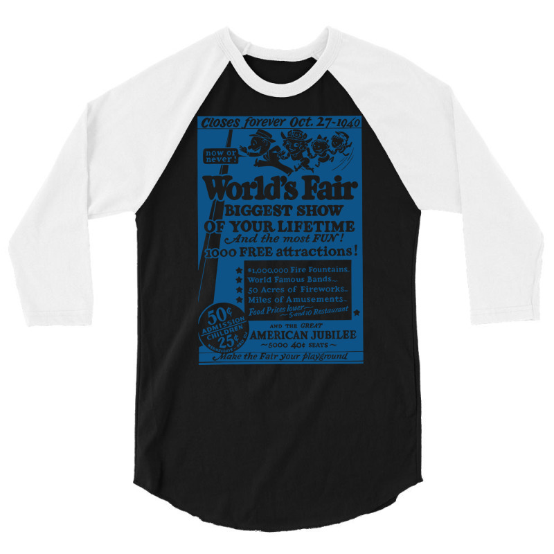 New York World's Fair 1940 3/4 Sleeve Shirt by xaqaniportv | Artistshot