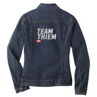 Team Dominic Thiem Ladies Denim Jacket | Artistshot