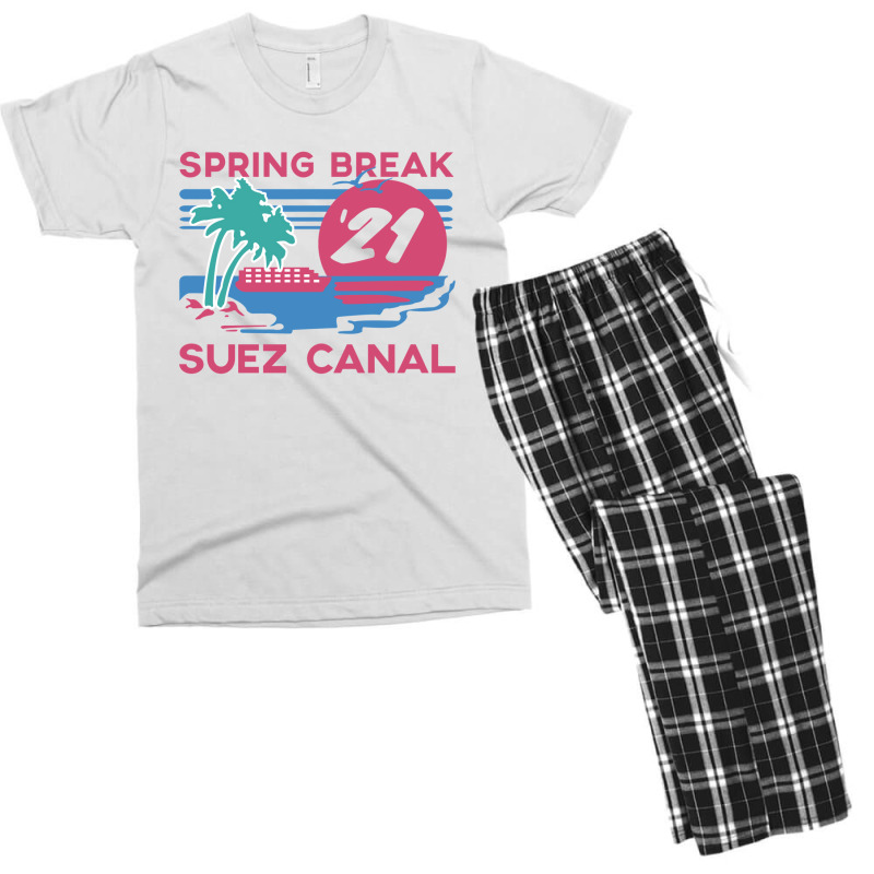 Spring Break   Suez Canal Men's T-shirt Pajama Set | Artistshot