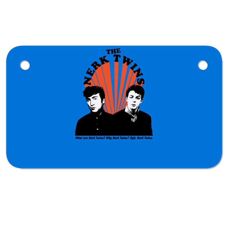 The Nerk Twins Motorcycle License Plate | Artistshot