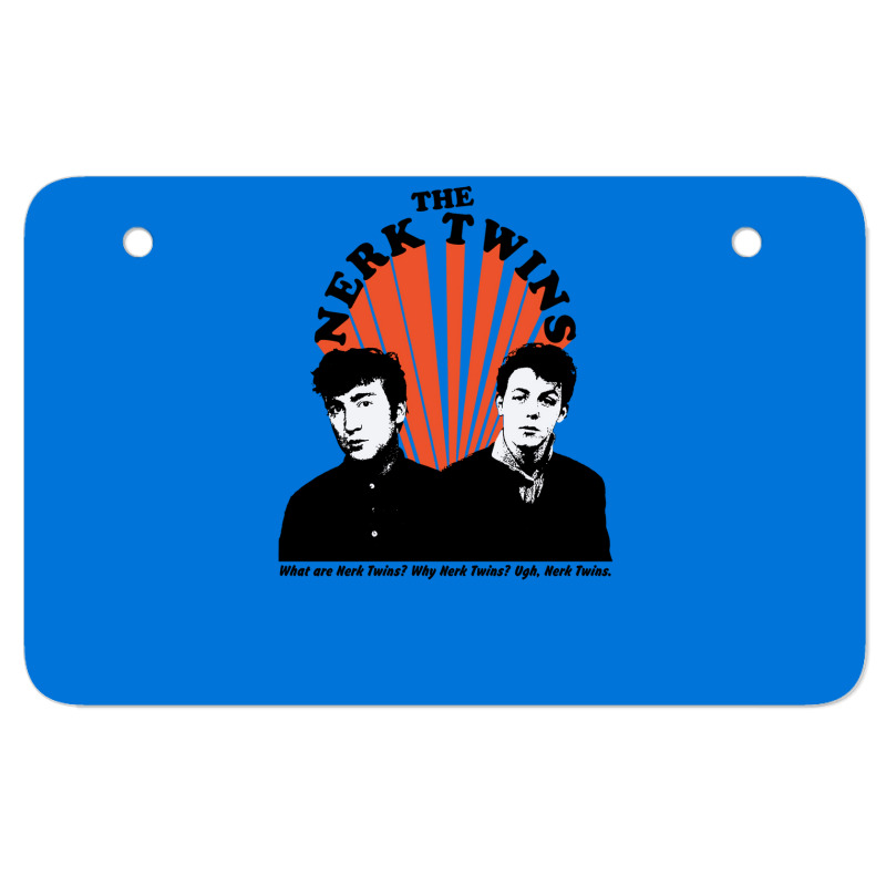 The Nerk Twins Atv License Plate | Artistshot