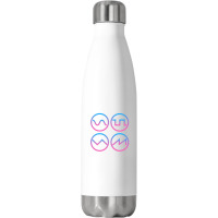 Synth Waveform Synthesizer Stainless Steel Water Bottle | Artistshot