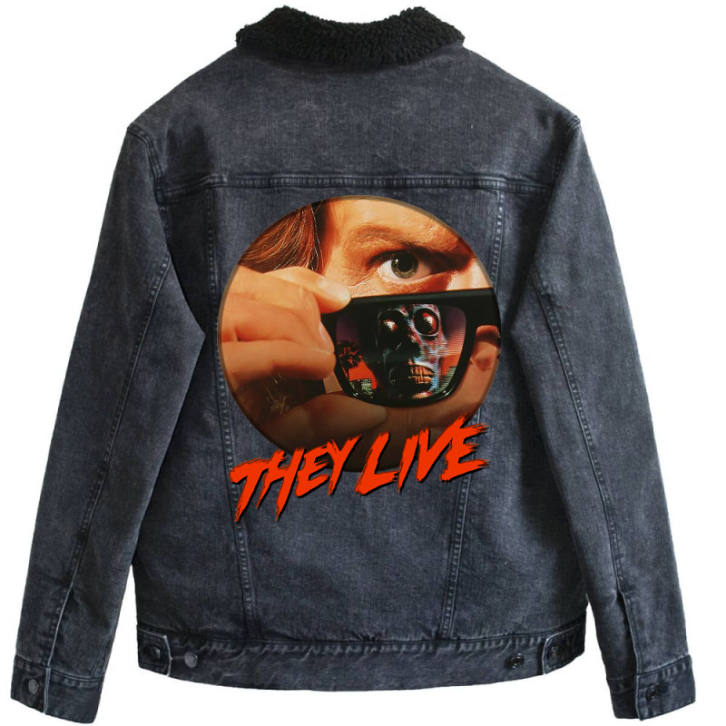 They Live Unisex Sherpa-lined Denim Jacket | Artistshot