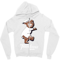 Travel Lodge Omaha        Retro Mid Century Aesthe Zipper Hoodie | Artistshot