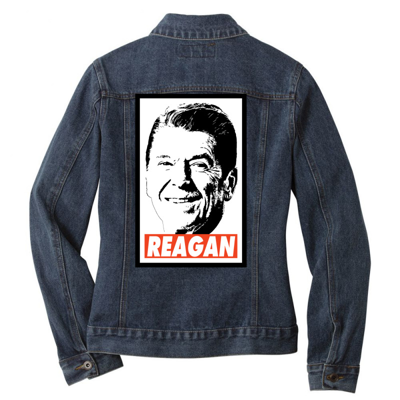 Reagan Ladies Denim Jacket by viorisangglek | Artistshot