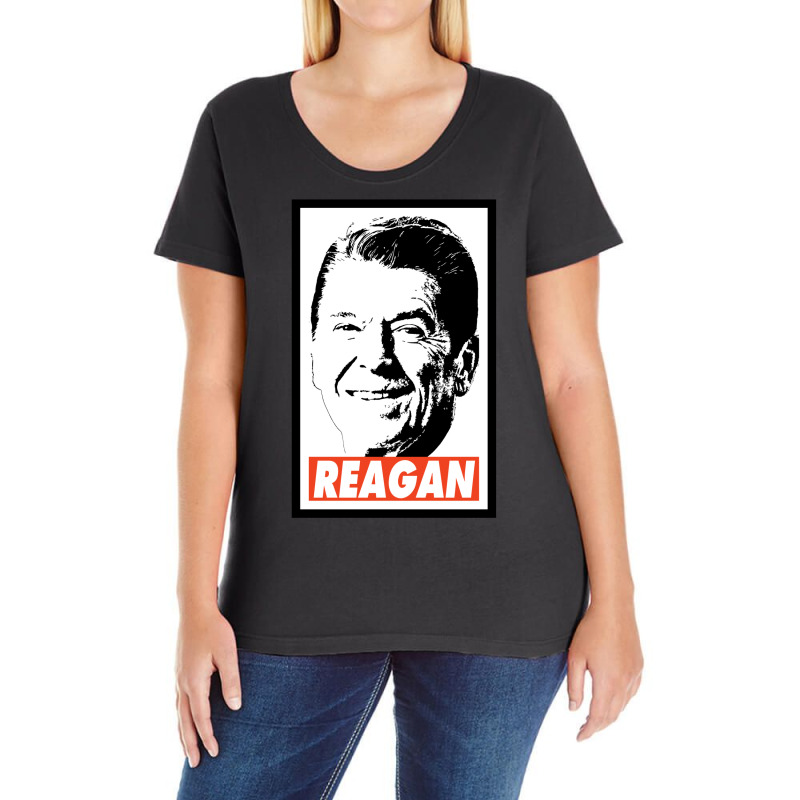 Reagan Ladies Curvy T-Shirt by viorisangglek | Artistshot