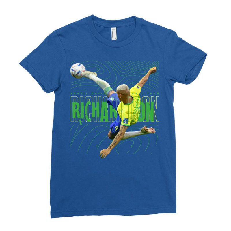 Richarlison Brazil Ladies Fitted T-Shirt by tonchibenaja | Artistshot