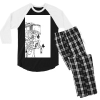 Japanese Mask House Men's 3/4 Sleeve Pajama Set | Artistshot