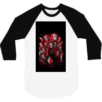 Jason Voorhees (many Faces Of) 3/4 Sleeve Shirt | Artistshot