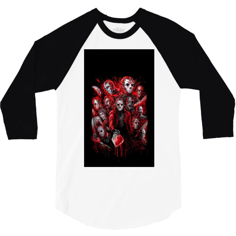 Jason Voorhees (many Faces Of) 3/4 Sleeve Shirt | Artistshot