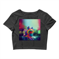 Selo Wae Cute Rainbow Eagle Splashing In Colorful Crop Top | Artistshot