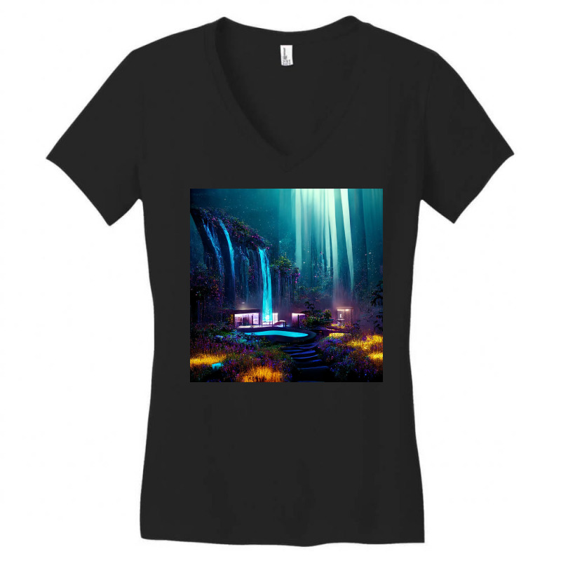 Custom Home Design Women's V-Neck T-Shirt by Creative Corner | Artistshot