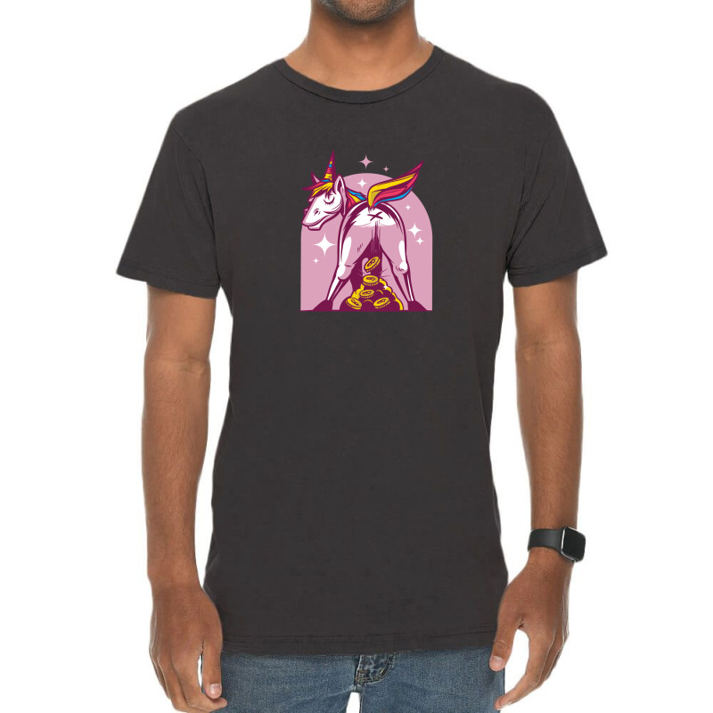 Unicorn Bitcoin Vintage T-Shirt by trustedart | Artistshot