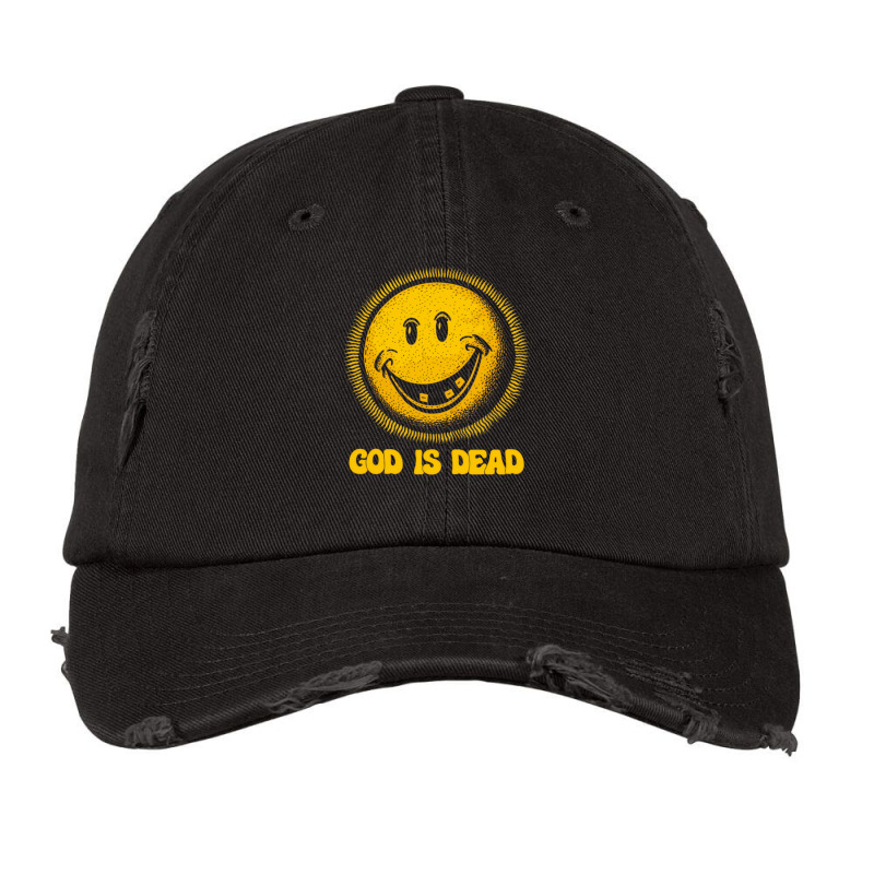 God Is Dead   Nihilist Meme Design Vintage Cap by neoterelayh | Artistshot