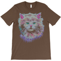 Hip 80s Crazy Lady Retro Cat T-shirt | Artistshot