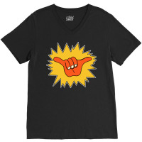 Hang Loose Brah! V-neck Tee | Artistshot