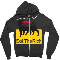 Eat The Rich Zipper Hoodie | Artistshot