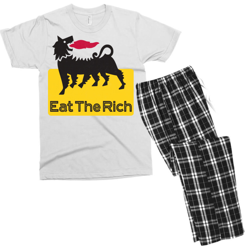 Eat The Rich Men's T-shirt Pajama Set | Artistshot