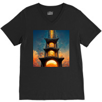 Tower Design Ideas In 1454 V-neck Tee | Artistshot