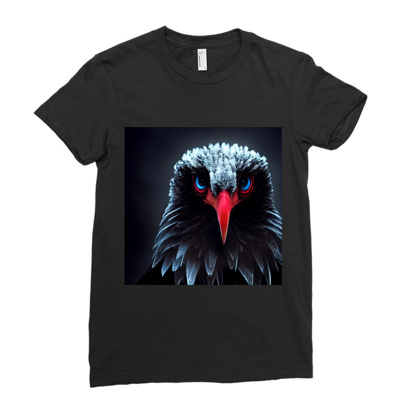 Sharp Gaze Of The Eagle Eyes 477 Ladies Fitted T-Shirt by Creative Corner | Artistshot