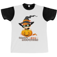 Happy Meoween Kitty Graphic T-shirt | Artistshot