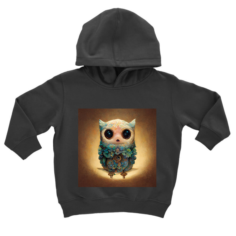 This Happy Owl 55 Toddler Hoodie by Creative Corner | Artistshot